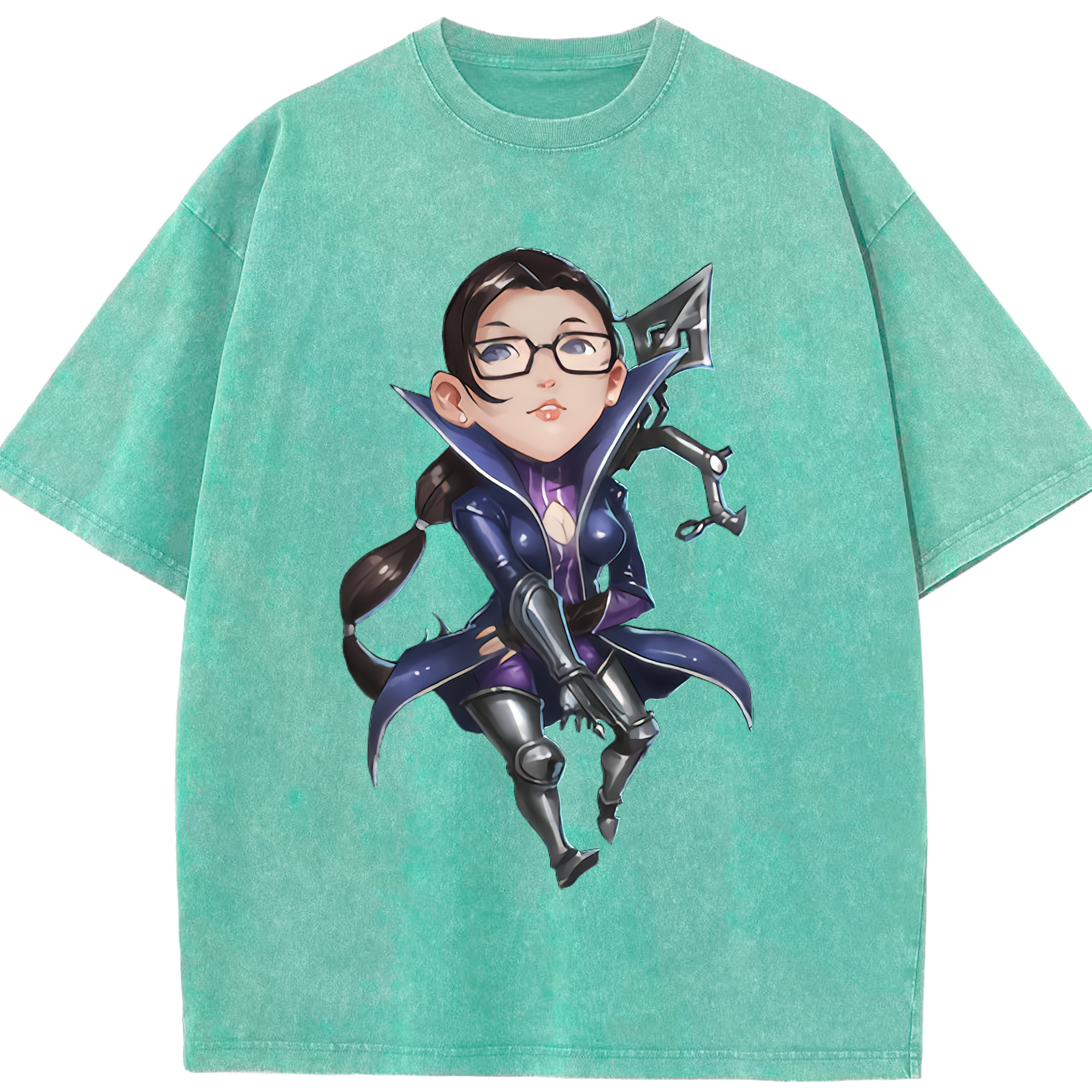 リーグ・オブ・レジェンド League of Legends LOL 綿100% ヴィンテージ風 半袖Tシャツ（フロントプリント）